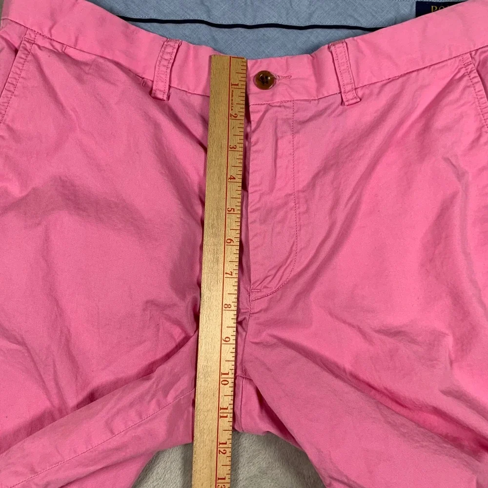 Polo Ralph Lauren Shorts Mens 33 Pink Classic Fit Pima Cotton Chino Flat Front